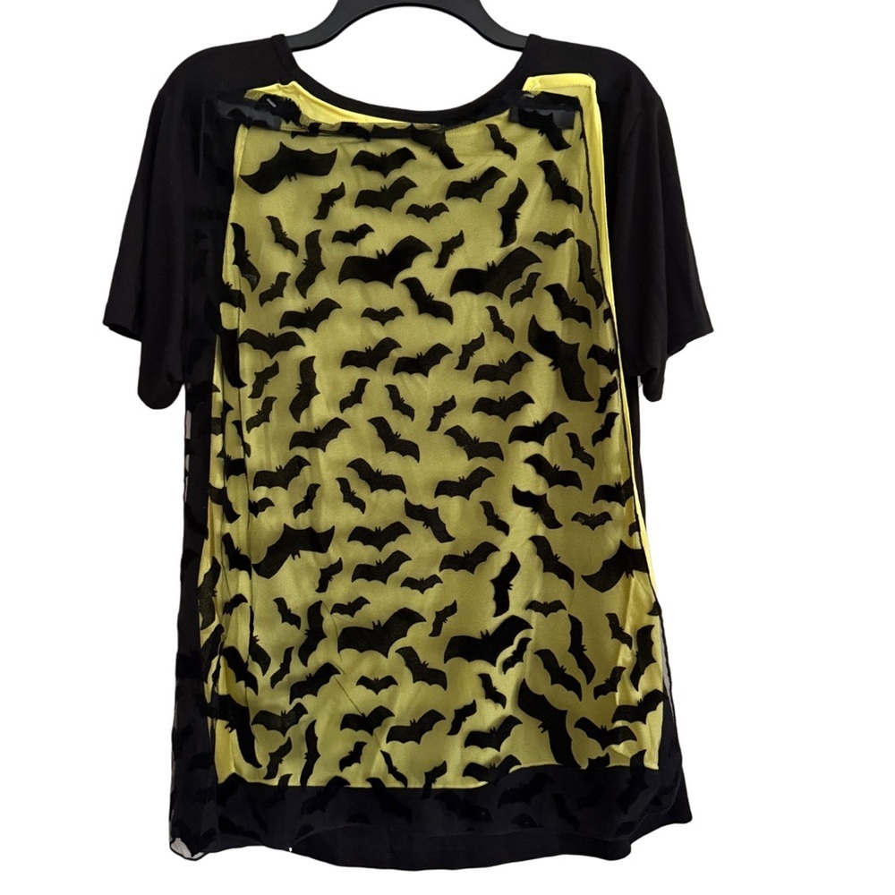 Batman Logo Halloween Removable Cape Black Costume Tee 2XL - Picture 2 of 8